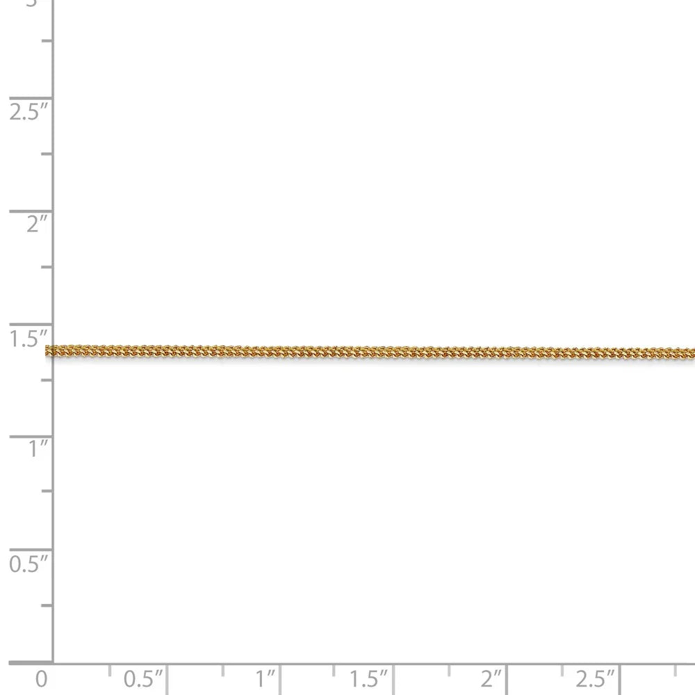14kt Yellow Gold Franco Chain 16 inch Lobster Clasp H716
