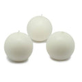 White Set of 12 Ball Candle G381