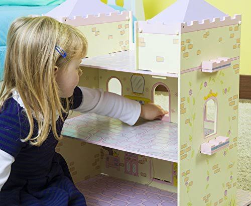 Wooden Fairytale Castle on Lazy Susan H2498