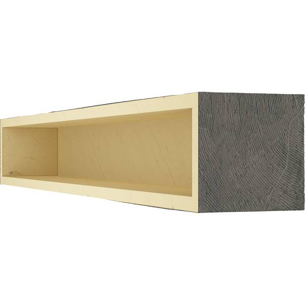 Aged Ash Hand Hewn Faux Wood Fireplace Mantel W170
