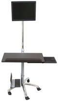 Mobile Computer Cart on Wheels M2383