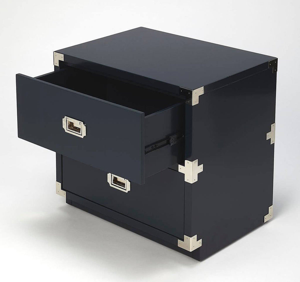 2 Drawer White Campaign Chest R221029