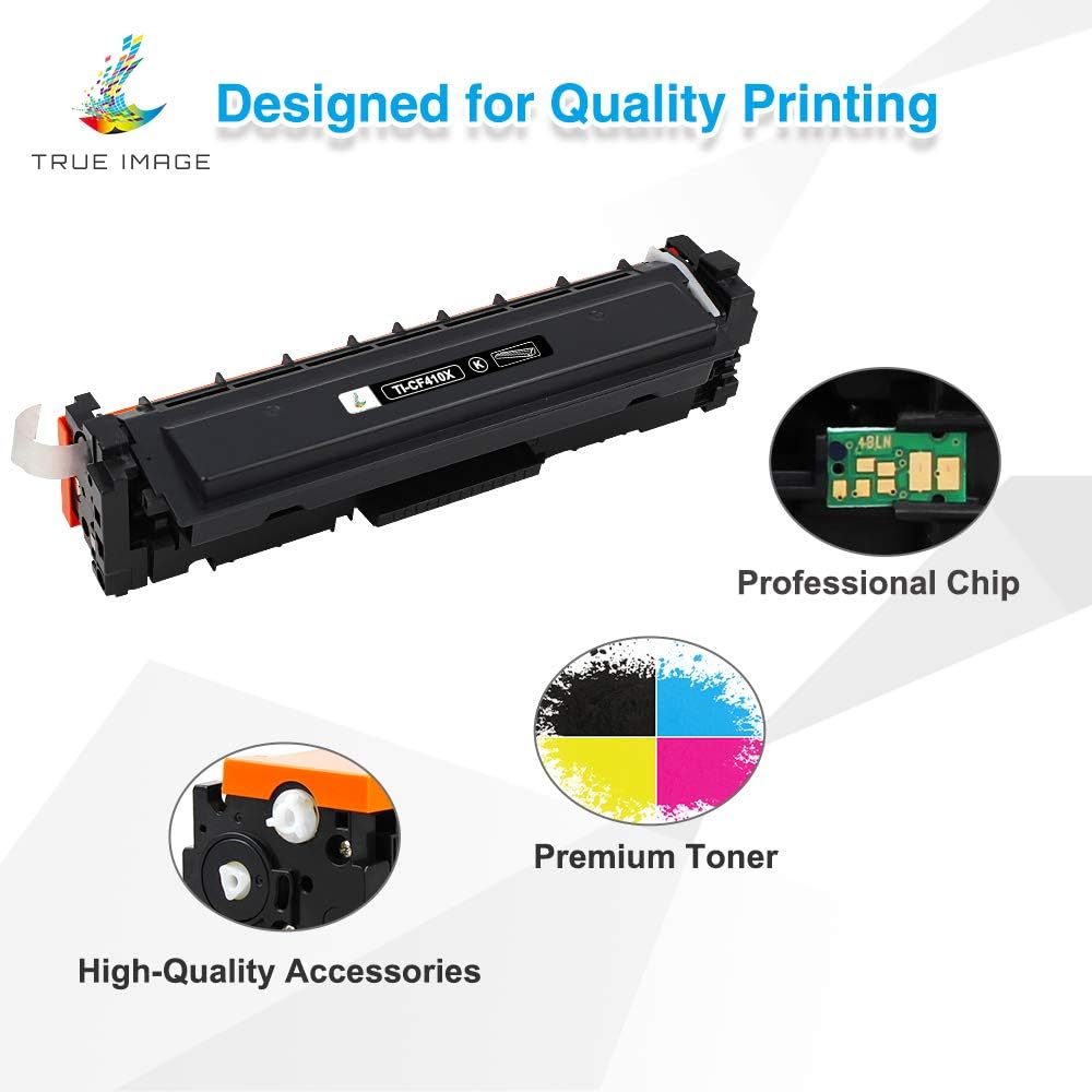 4 Pack Compatible Toner Cartridge for HP 410X CF410X CF411X CF412X CF413X H48405