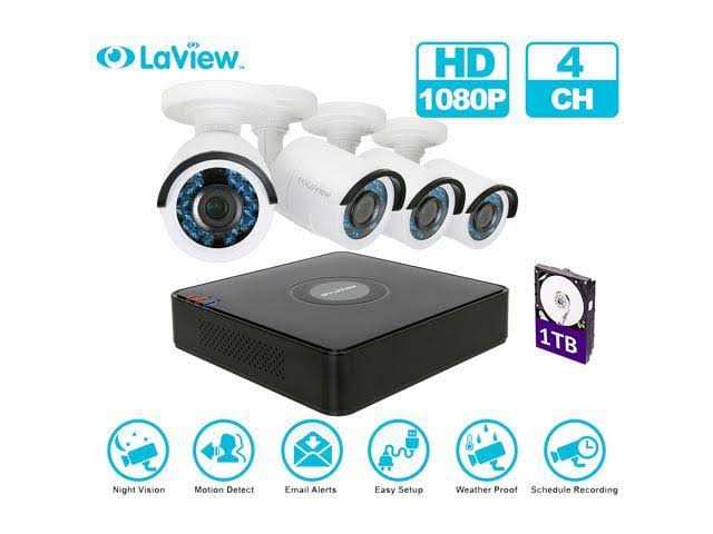 4CH 1080p HD Security Cameras Q72816