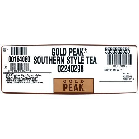 Southern Style Tea Syrup 2.5 Gallon Bag in Box A82568