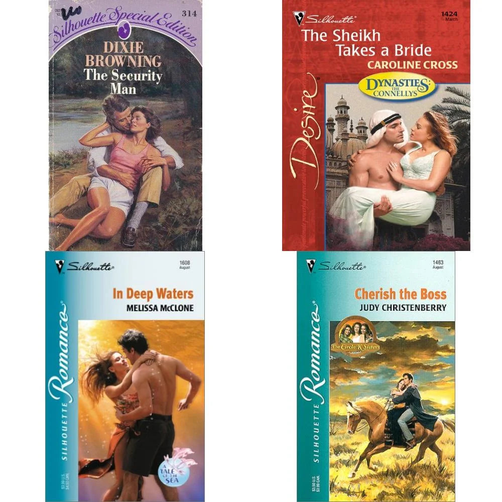 Assorted Silhouette Romance Paperback Book Bundle (4 Pack) L4204