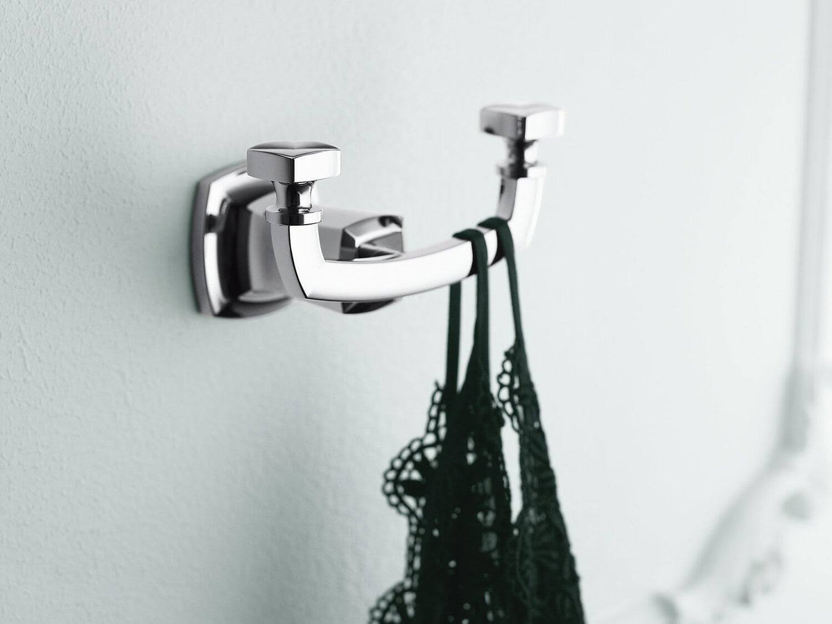 Double Robe Hook in Vibrant Brushed Bronze N746