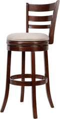 Swivel Counter Height Barstool 30 Inch Seat Height Cappuccino Z10477