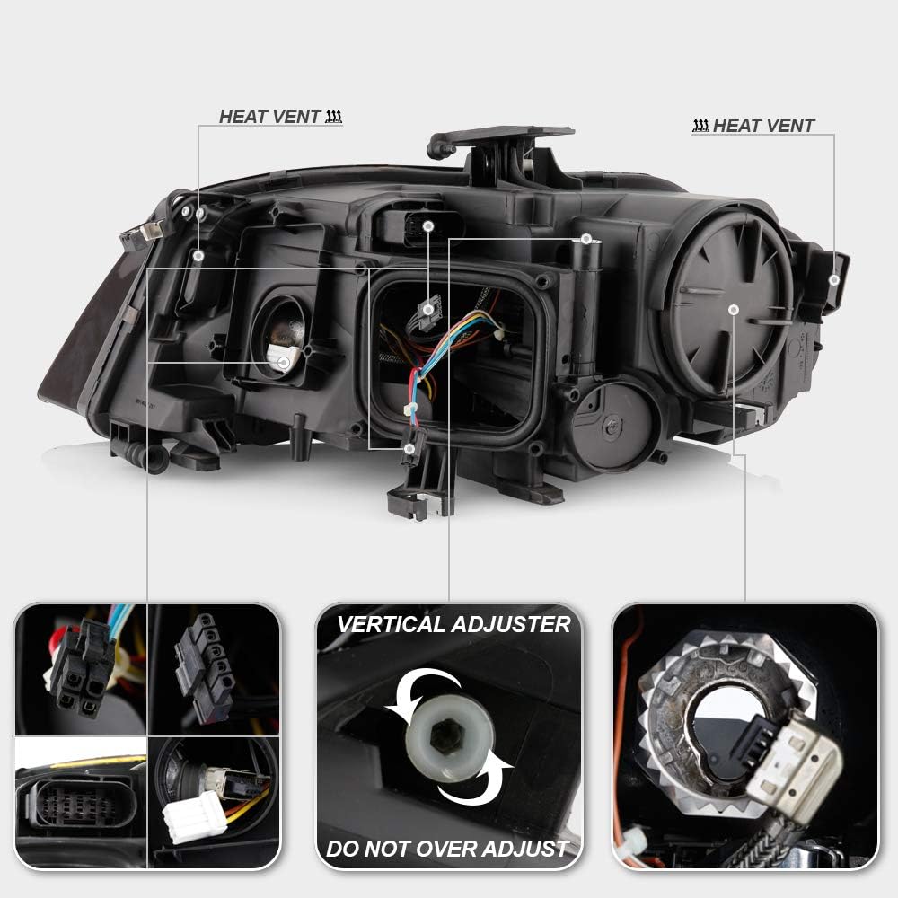 LED DRL Projector Headlight Headlamp Assembly RH Passenger Side E406352