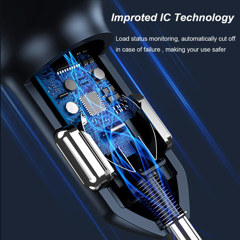 165W USB C Car Charger Adapter PD3.1 140W PD3.0 100W PPS45W QC5 H807