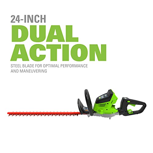 40V 24" Cordless Hedge Trimmer with 3.0Ah Battery and Charger E1289