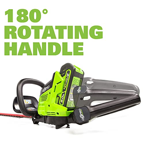 40V 24" Cordless Hedge Trimmer with 3.0Ah Battery and Charger E1289