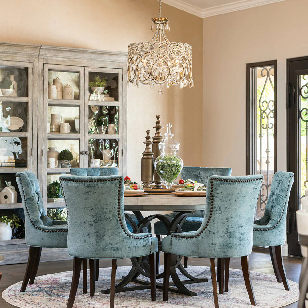 5-Light Crystal Drum Chandelier C75418