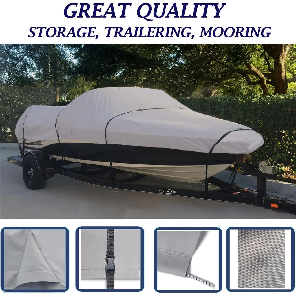 Boat Cover for Crestliner Pro Am 1850 Tiller O/B 1997 I419493
