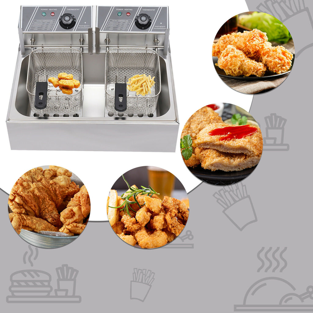 5000W Electric Deep Fryer 12L Single Tank V3165
