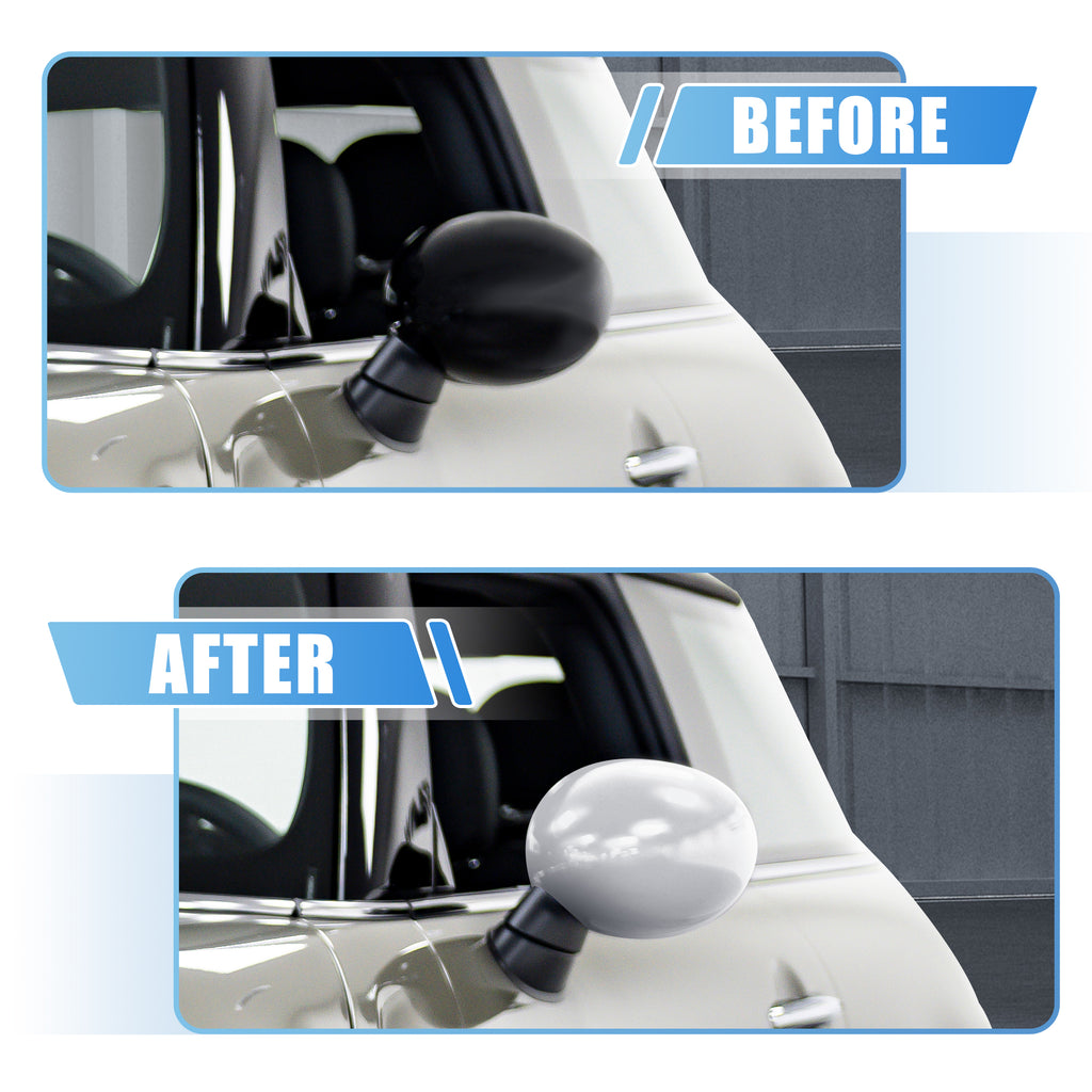 White Rearview Mirror Cover for Mini Cooper S Y523
