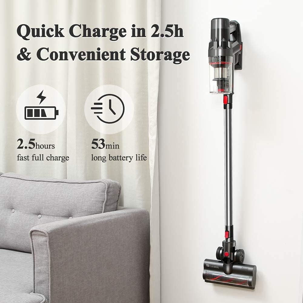 Gray Cordless Stick Vacuum with Removable Battery Z325