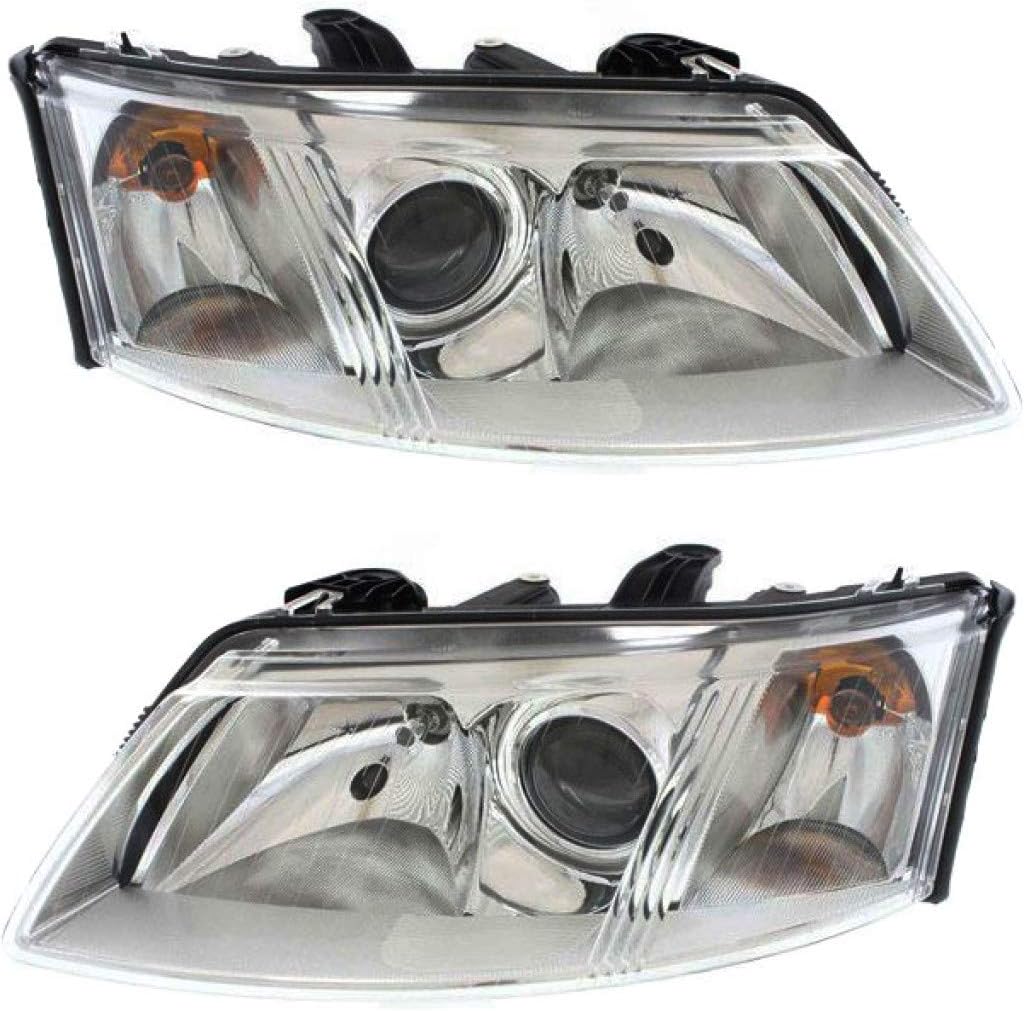 Headlight Assembly Pair for Saab 9-3 Sedan 2003-2007 Coupe 2004-2007 G563208