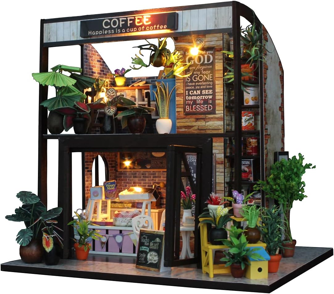 DIY Miniature Dollhouse Kit 1:24 Scale with Music and Dust Proof U1902