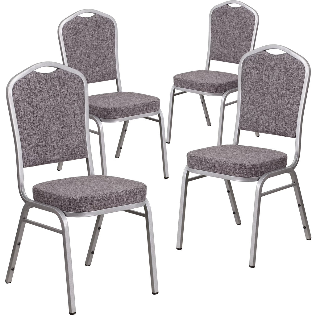 Stacking Banquet Chair, Heringbone, Set of 4 A92799