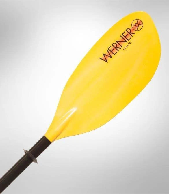 2-Piece Paddle Straight Shaft Yellow 240cm V5497