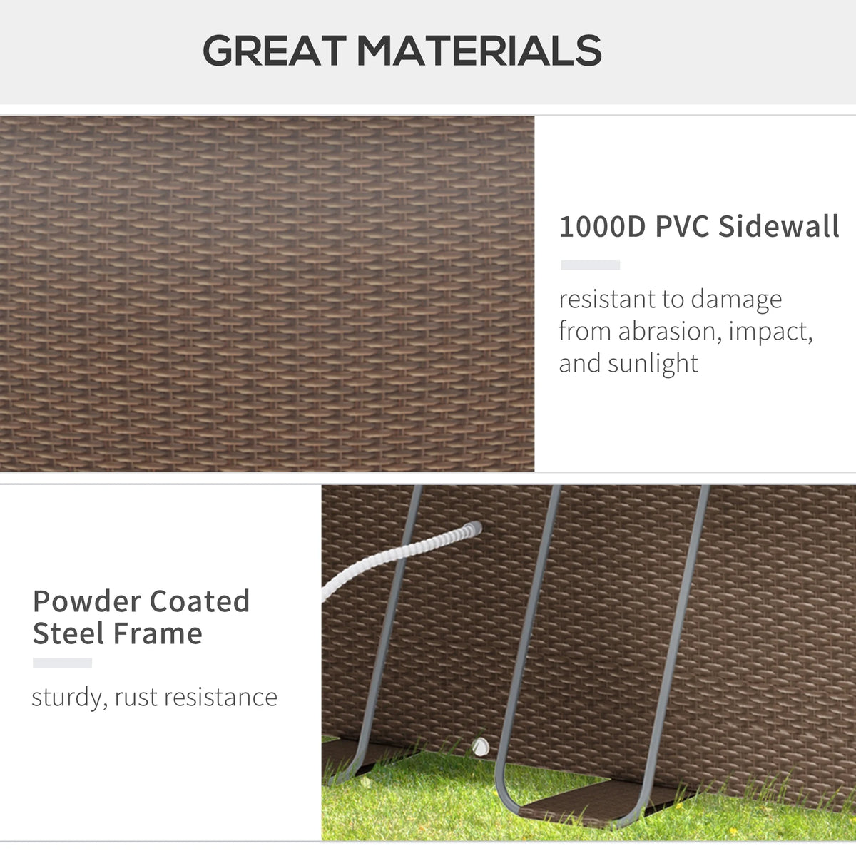 Brown Frame Swimming Pool Q625762