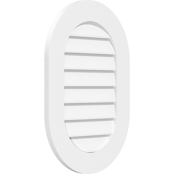 26x22W x 38x22H Vertical Round Ended Surface Mount PVC Gable Vent P869036