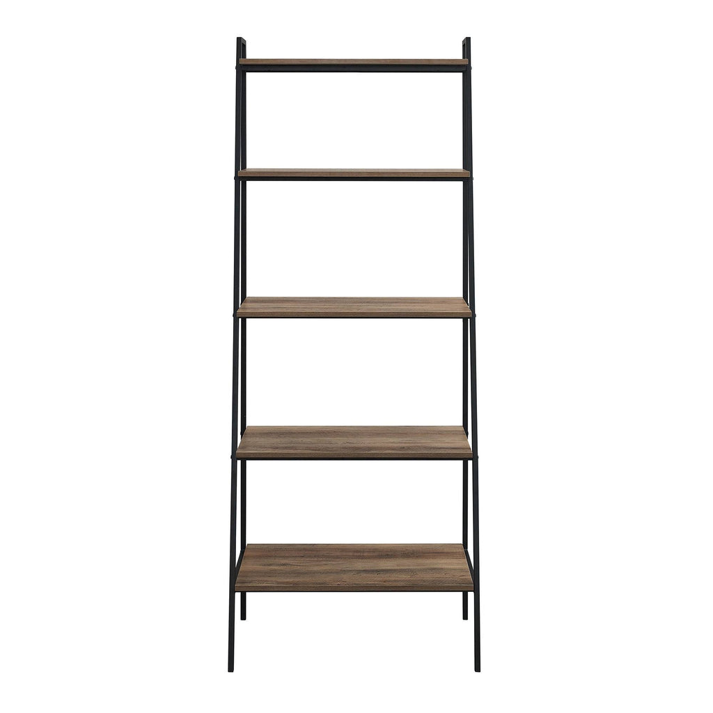Dark Walnut Open Ladder Bookshelf W948667