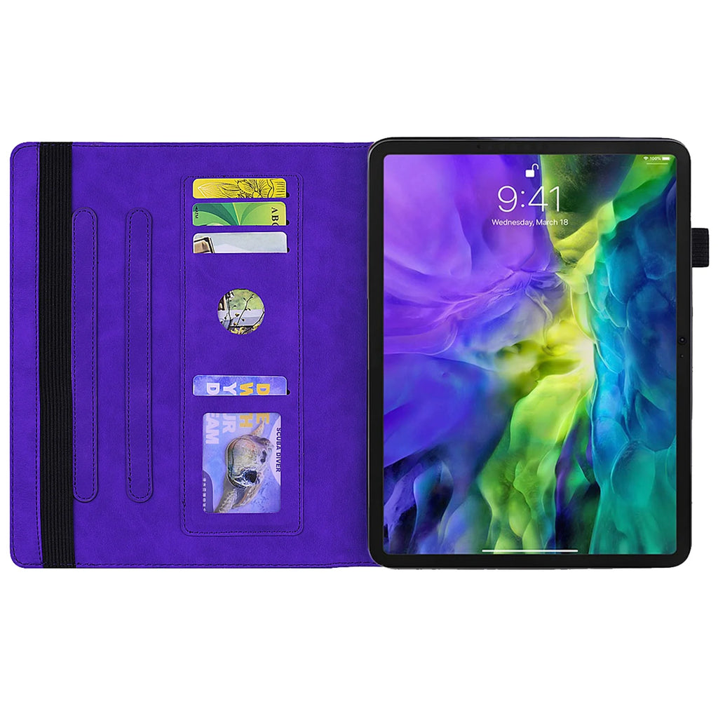 Purple Folio Stand Smart Case for iPad 10.9 inch 2022 with Pencil Holder D52647