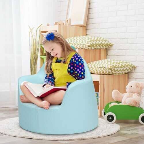 Blue Kids Cartoon Sofa Armchair Couch L597389