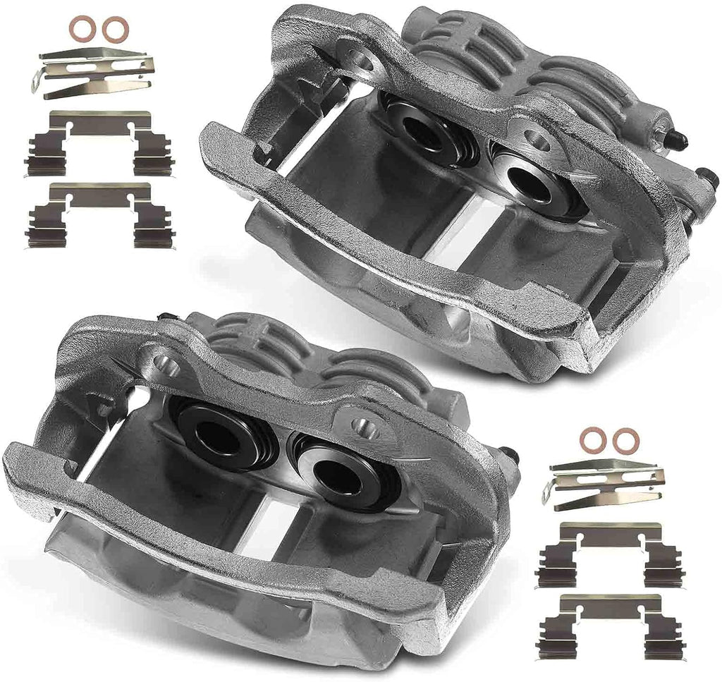 Disc Brake Caliper Assembly with Bracket 2-PC Set J7810