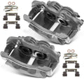 Disc Brake Caliper Assembly with Bracket 2-PC Set J7810