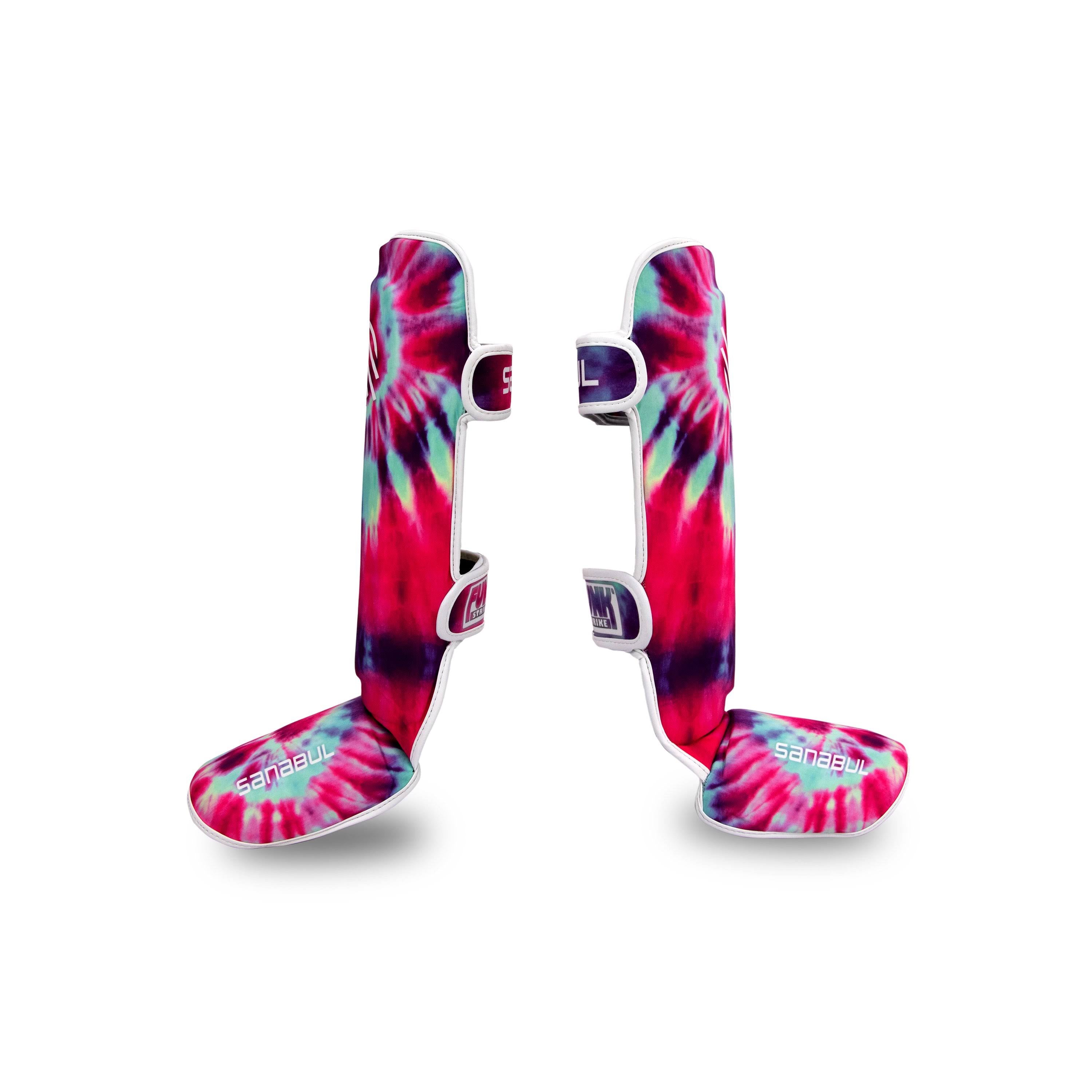 Purple Swirl Hook & Loop Shin Guards S67923