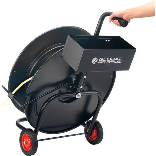 Strapping Cart for Polypropylene & Steel Strapping, Fits 8x22 & 16x22 Cores T96453