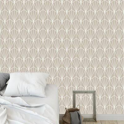 Beige Peel and Stick Wallpaper Panel T205