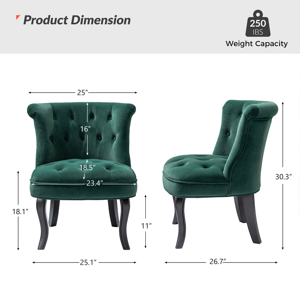 Green Velvet Accent Chair O769658