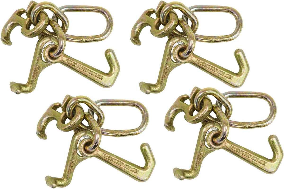 (4 Pack) Heavy Duty Tow Truck Chain Hook I6794