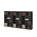 Black Steel 4 Shelf Wall Bookcase X660