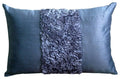 Blue Silk King Pillow Shams 20x36 inch S4637