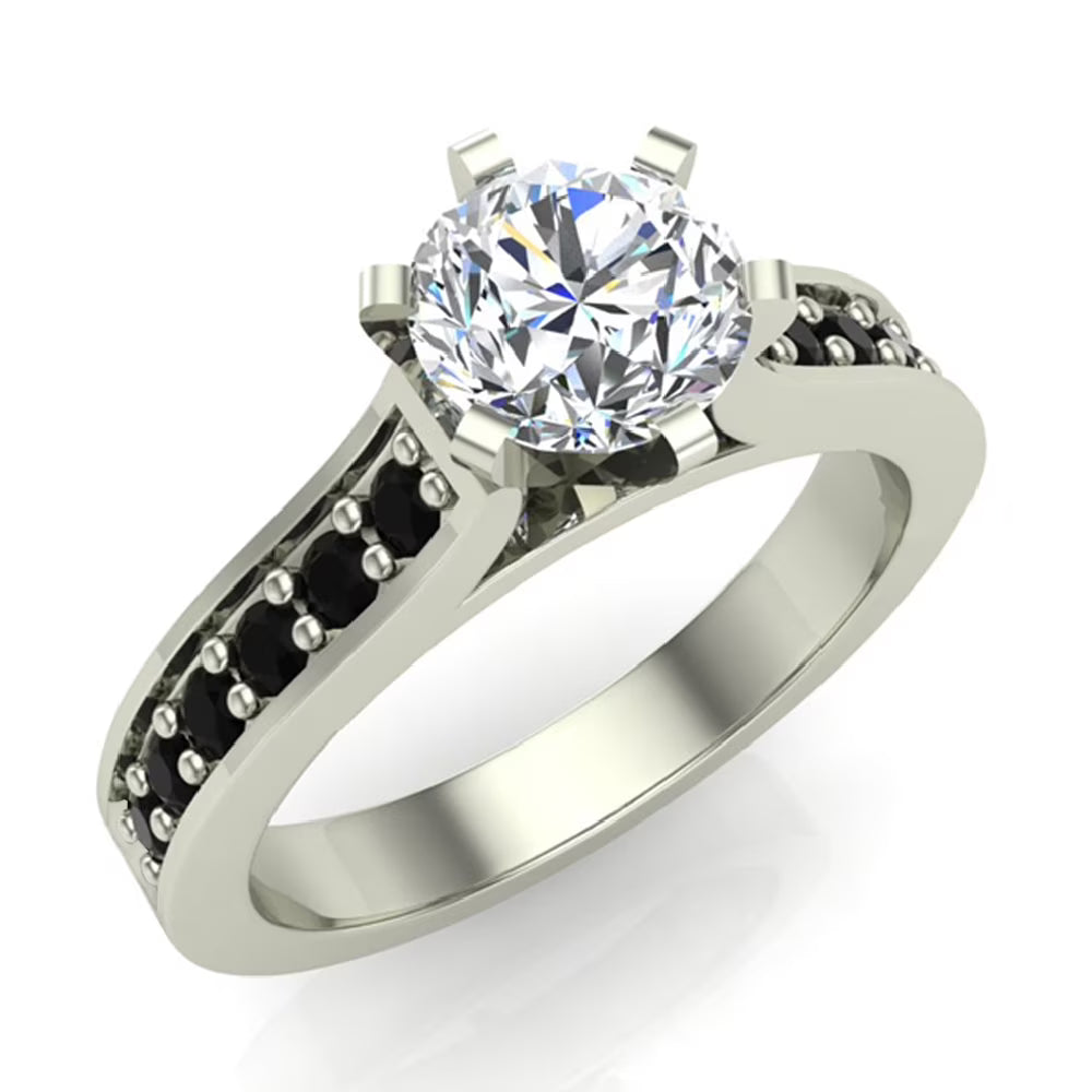 Black Diamond Ring 1.00 CT TW W974
