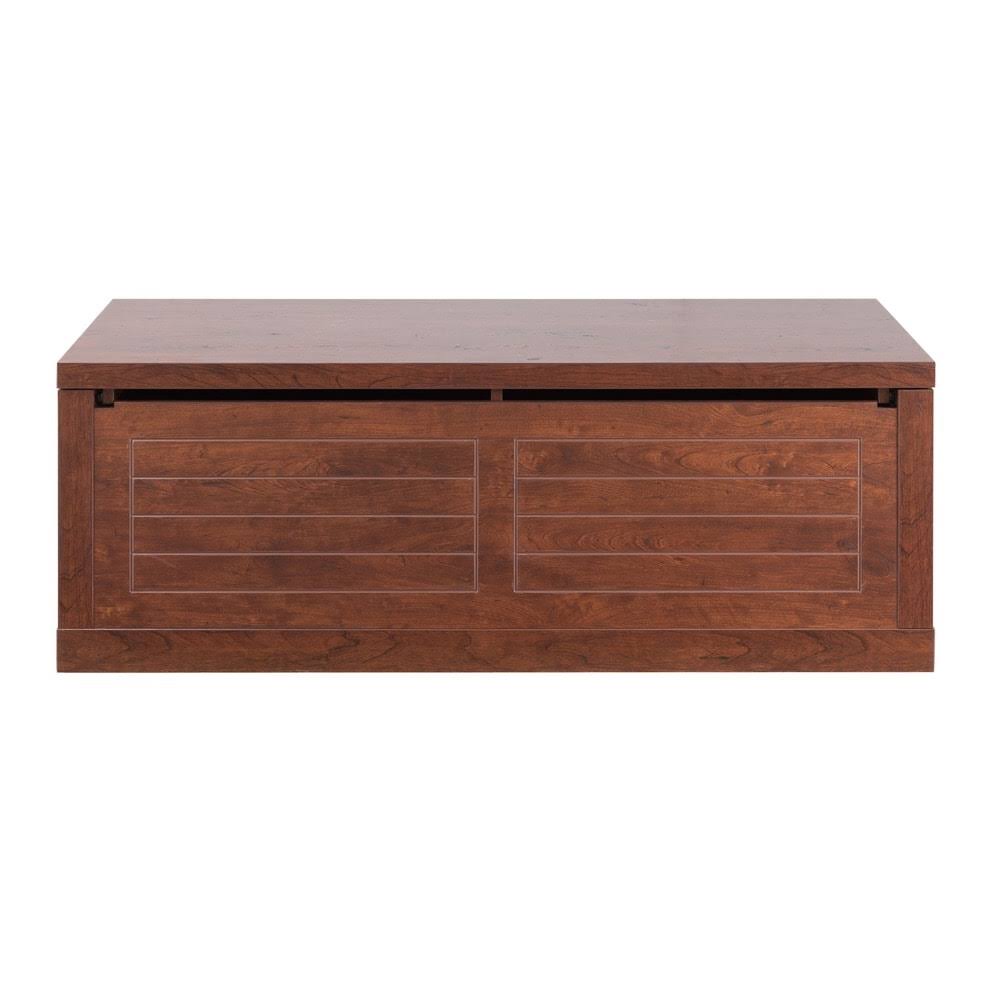 Rustic Storage Coffee Table Vintage Walnut B9078