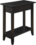 Black Flip Top End Table V183