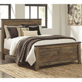 Queen Panel Bed in Brown G1031