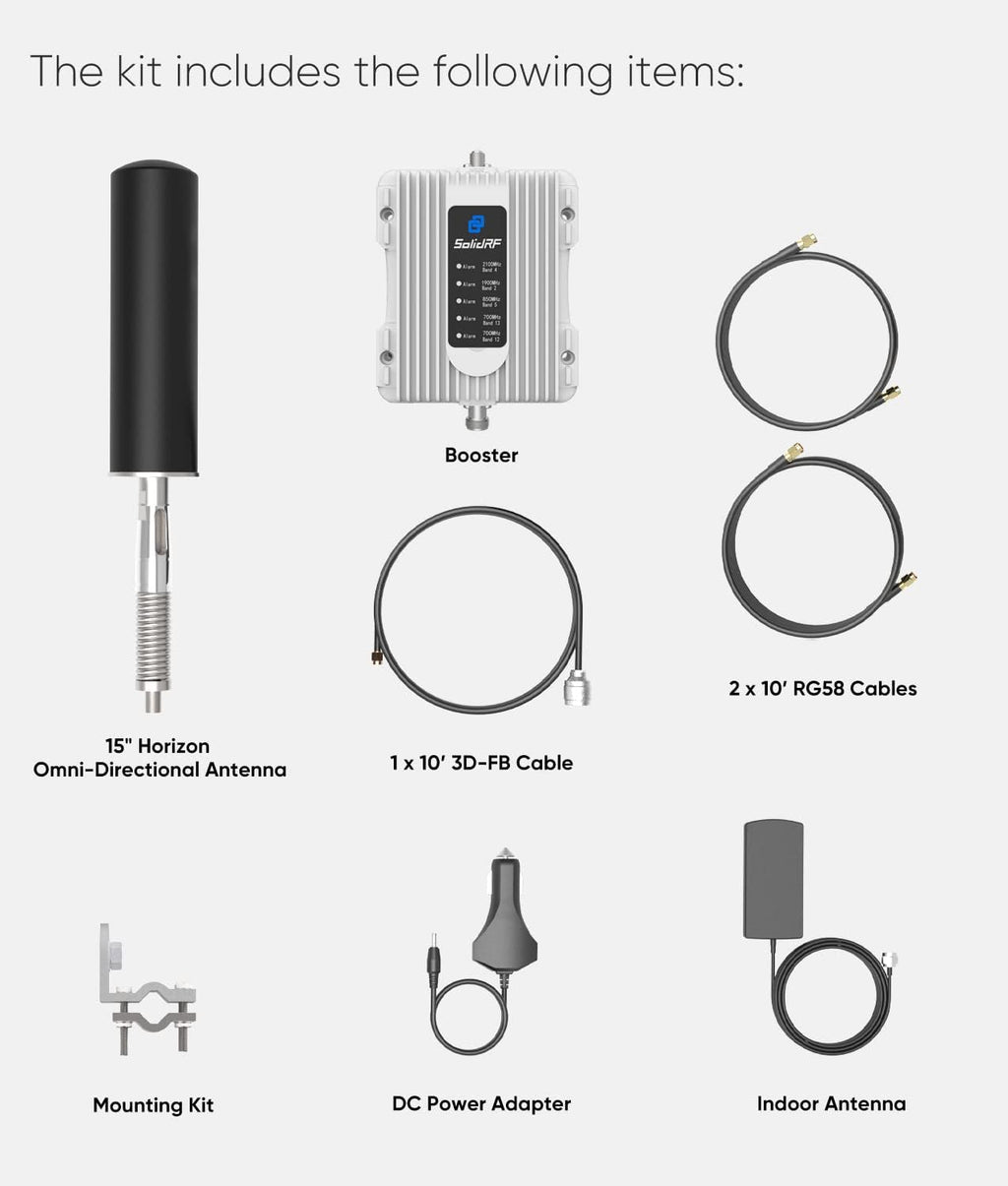 Vehicle Cell Phone Signal Booster for RV Truck, 5G Ready, FCC Approved A679461