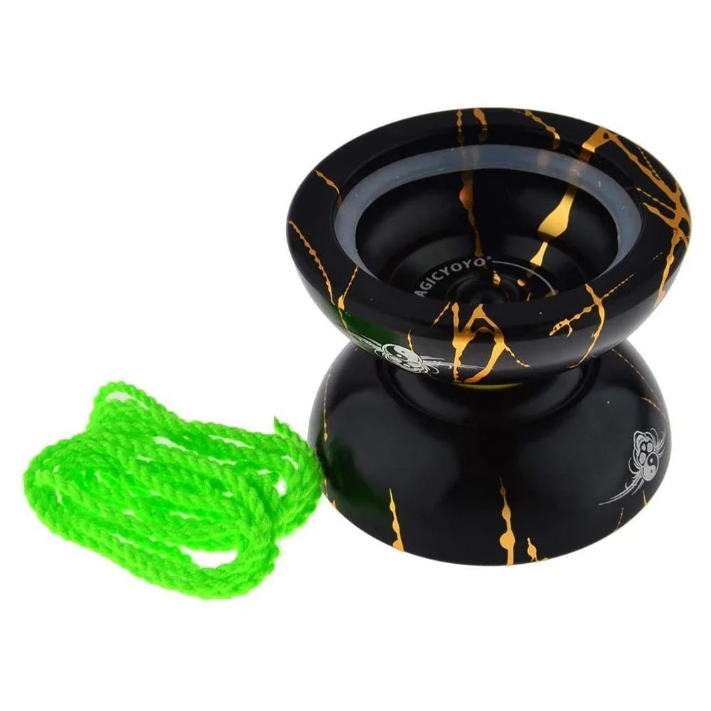 Alloy Aluminum Yoyo Ball with Bag, Glove and 10 Strings K13650