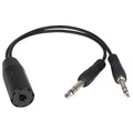 Helicopter to General Aviation Headset Adapter Cable N200