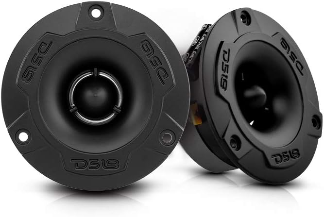 Aluminum Super Bullet Tweeter 1.5" VC 500W Max, 250W RMS, 4 Ohms with Built in Crossover, Pack of 2 Z304362