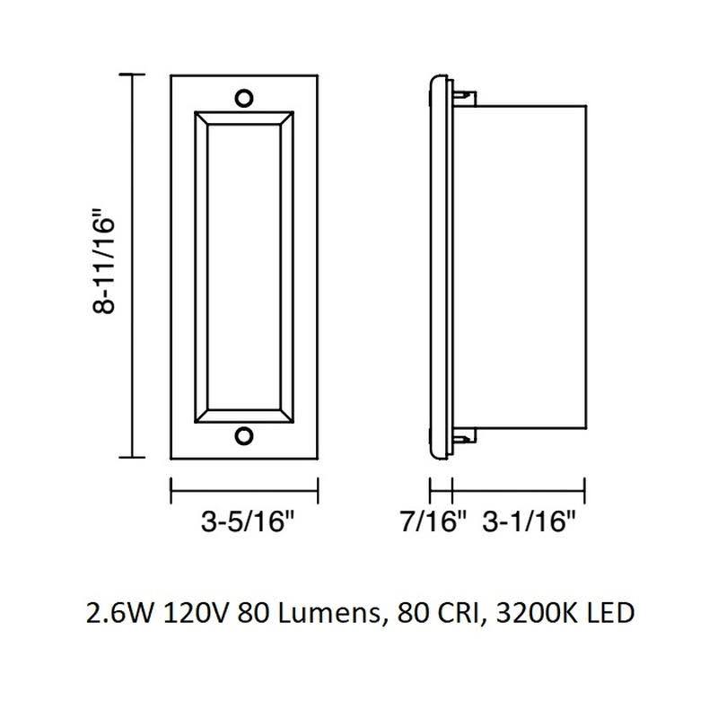 Bronze LED Step Light M1084
