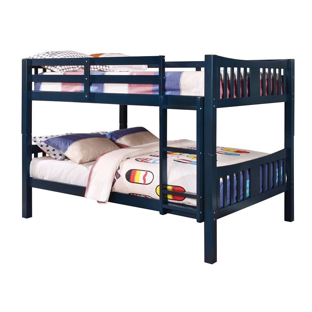 Blue Twin Over Twin Bunk Bed N332104