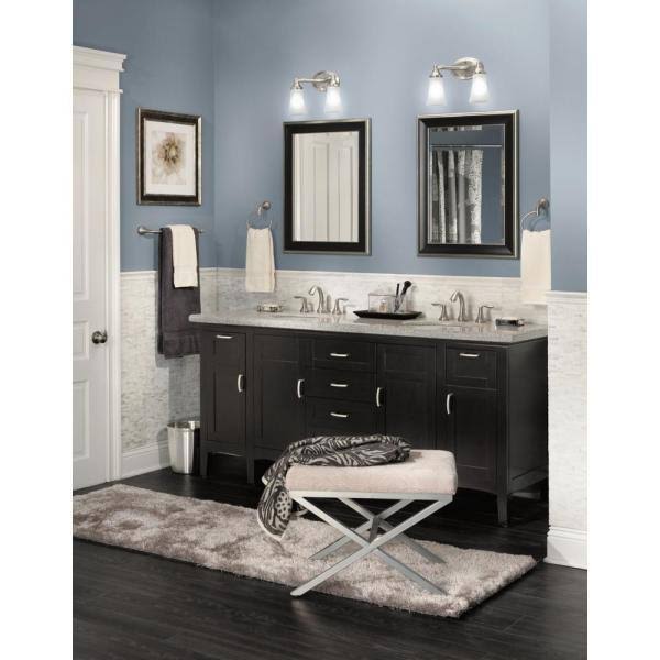 Brushed Nickel 4-Piece Bath Hardware Set with 24 in. Towel Bar T169